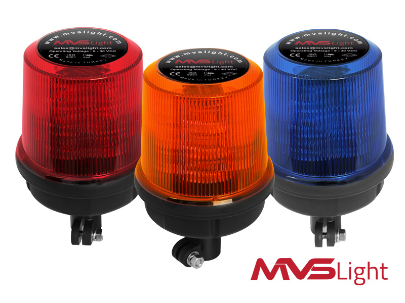 Pipe Mount Flashing Beacon Lights MVS Light